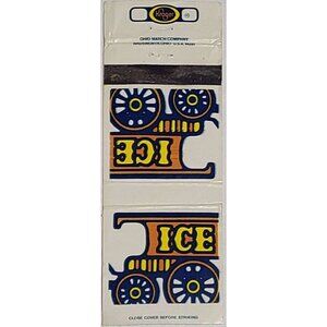 Vintage Matchbook Cover Kroger ICE Wagon Ohio Match Co